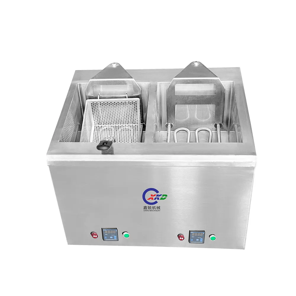 Freidora profunda de elevación automática de doble cilindro - Freidora profunda - foodmachtech